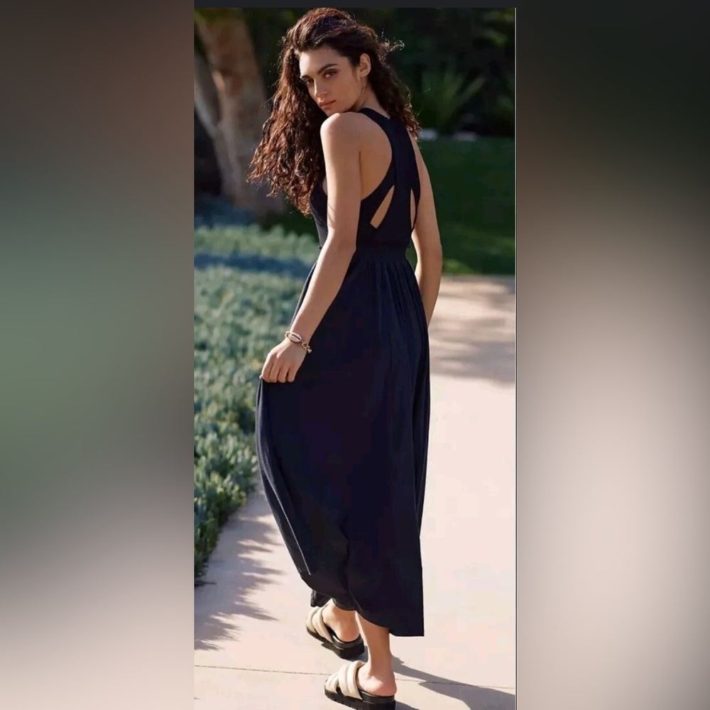 DAILY PRACTICE BY ANTHROPOLOGIE JUMP-HIGH CUT-OUT DRESS